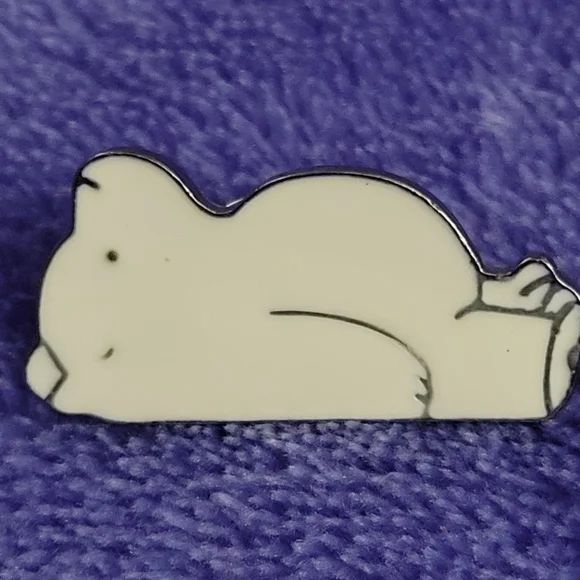 We Bare Bears Ice Bear Resting Enamel Pin - Picture 7 of 10